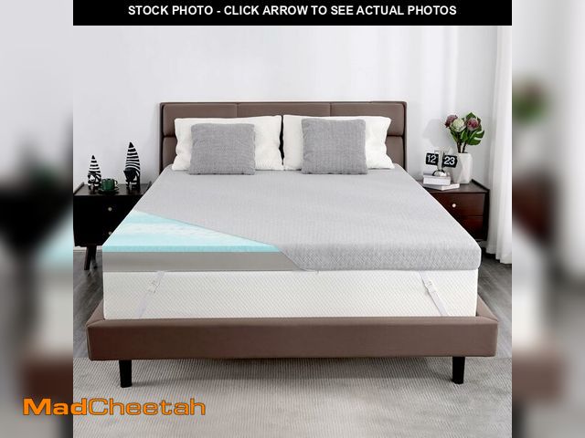 Lot 74-13042044 - Extra Firm Mattress Topper Twin, 3 Inch High-Density Firm Mattress Pad for Back Pain Relief, Bed Top...