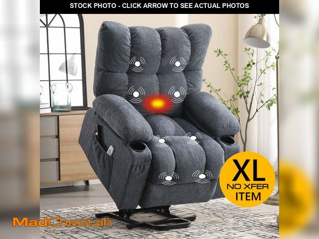 Lot 74-12891533 - (MISSING HARDWARE) JONPONY Power Lift Recliner Chair for Elderly with Heat and Vibration Massage Rec...