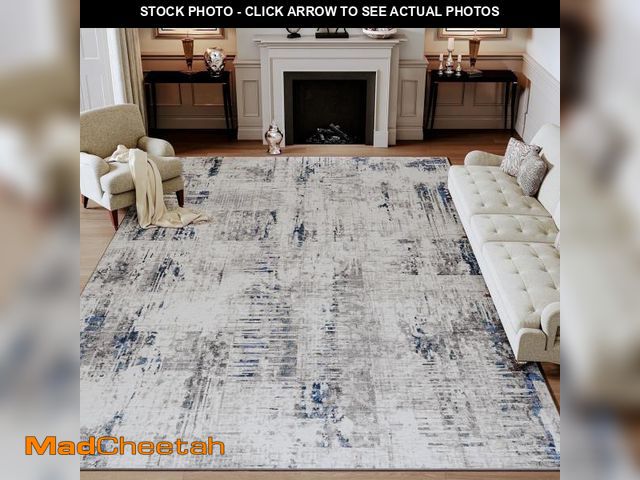 Lot 74-12157981 - SIXHOME 5'x7' Area Rugs for Living Room Modern Abstract Area Rugs Machine Washable Rugs Soft Neutral...