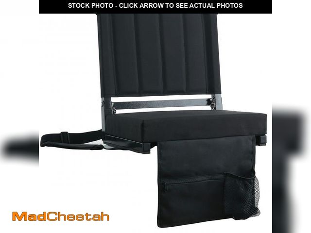 Lot 74-12052357 - Stadium Seats with Back Support Bleacher Chairs with Back and Cushion Thick Padded Bleacher Seats In...