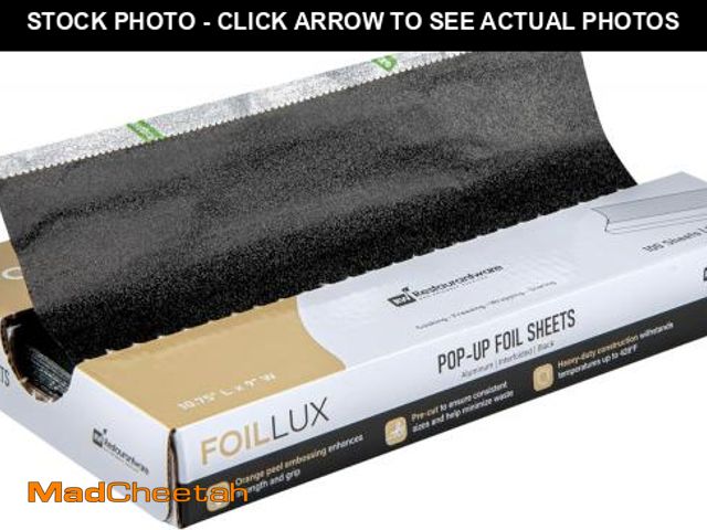 Lot 74-12510449 - Restaurantware Foil Lux 10.8 x 9 Inch Pop-Up Foil Sheets 2000 Disposable Foil Papers For Food - Oran...