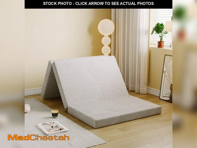 Lot 74-12420121 - MLILY Ego 4 Inch Tri Folding Memory Foam Mattress  Single Size Portable Guest Bed  Medium - UNUSED
