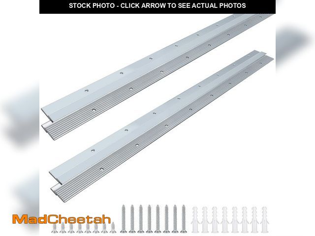 Lot 74-14263352 - 18" French Cleat Picture Hanger, Aluminum Mirror Hanging Kit with Hardware, Ideal for Artwork, White...