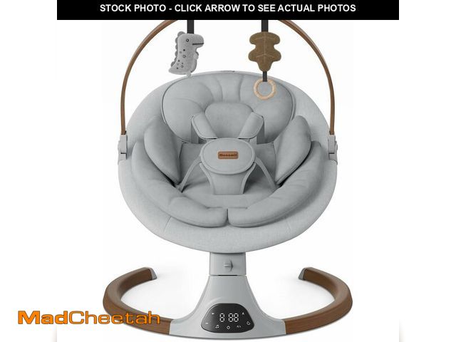 Lot 74-13926866 - Baby Swings for Infants, Monamii Baby Swing, Bluetooth Infant Swing with Music Speaker, 5 Speeds and...
