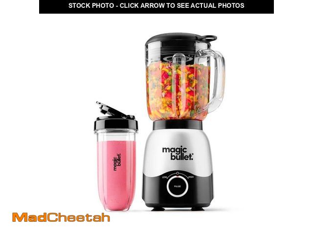 Lot 74-14182356 - magic bullet Full-Size 48 oz. Blender with To-Go Cup in Silver - UNUSED