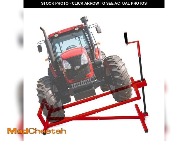 Lot 74-14290149 - Huluwat Red 800 lbs. Capacity 45ÃÂ° Tilt Adjustable Universal Lift for Tractors, Maximum Working Le...