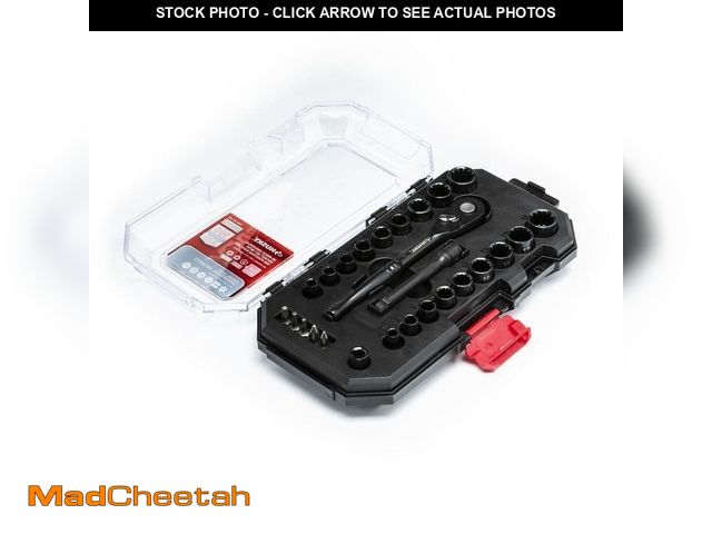 Lot 74-12745878 - Husky 100-Position 1/4 in. Drive Universal Socket Wrench Set (26-Piece) - USED