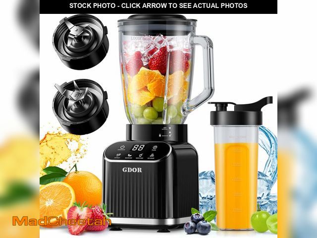 Lot 74-14208967 - GDOR 1200W Professional Blender with 5 Smart Programs | High Speed Countertop Blender for Smoothies ...