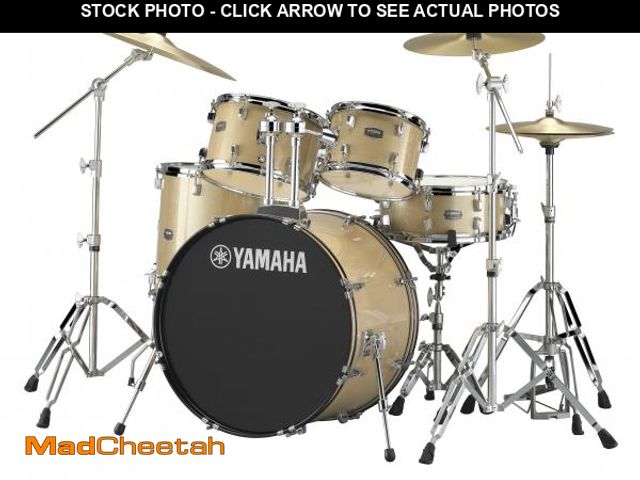 Lot 74-12513459 - *SEE DETAILS* Yamaha Rydeen 5-Piece Drum Set With 22" Bass Drum, Floor Tom, 2 Toms With Ball Clamp A...