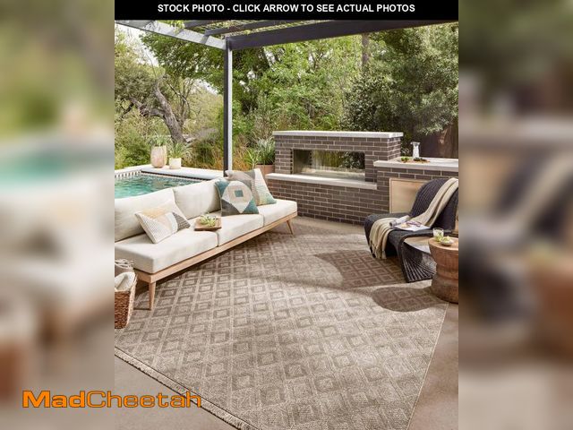 Lot 74-12526529 - Loloi Dawn Collection Indoor/Outdoor DAW-07 Light Brown 6'-4" x 9'-2" Area Rug - UNUSED