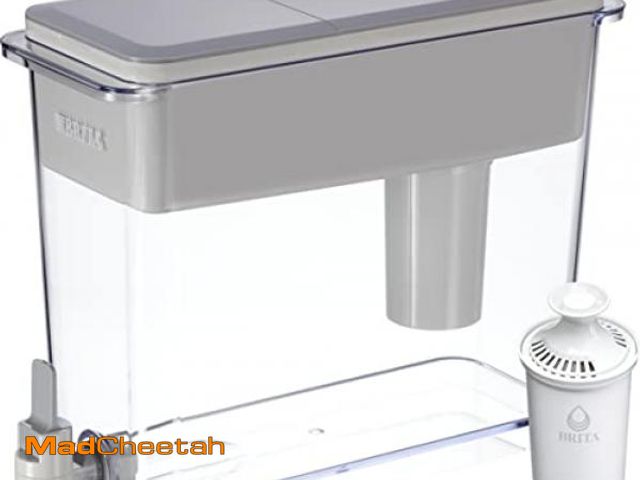 Lot 74-12367338 - (MISSING FILTER) Brita UltraMax Large Water Dispenser With Standard Filter, BPA-Free, Reduces Copper...