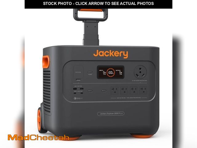 Lot 74-13049783 - Jackery 3000W Output/6000W Peak Portable Solar Power Station Explorer 2000 Plus Push Start Battery G...