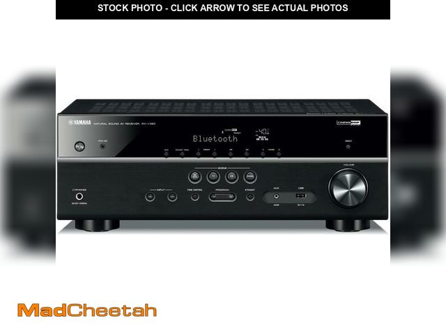 Lot 74-14591682 - YAMAHA RX-V385 5.1-Channel 4K Ultra HD AV Receiver with Bluetooth - USED