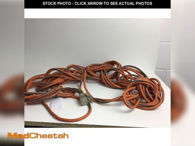 Lot 74-12887079 - *DIRTY/SCRATCHED* Ridgid Tools 100 Ft Contractor Grade Indoor/ Outdoor Extension Cord 12 Gauge *DIRT...