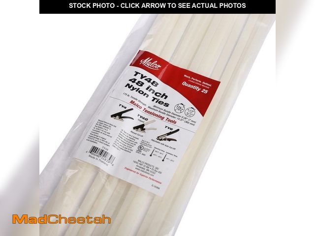 Lot 74-13779063 - 48 in. Nylon Adjustable Tie (25-Pack) - UNUSED