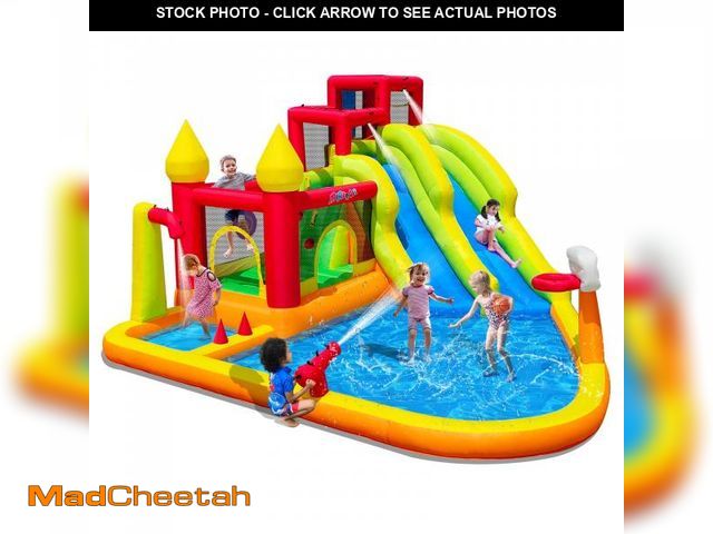 Lot 74-12200772 - MIRUNAIR Inflatable Bounce House with Slides, Inflatable Water Slide for Kids Backyard, Bounce Water...