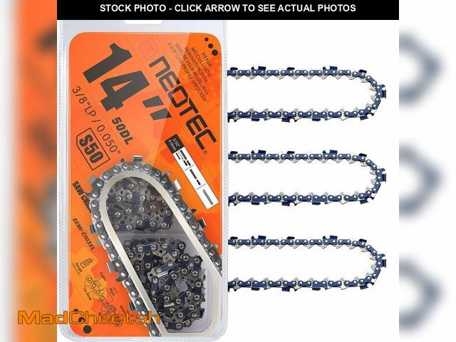 Lot 74-12704081 - NEOTEC 14 Inch Chainsaw Chain 3/8" LP Pitch .050" Gauge 50 Drive Links - Fits STIHL MCCULLOCH REMING...