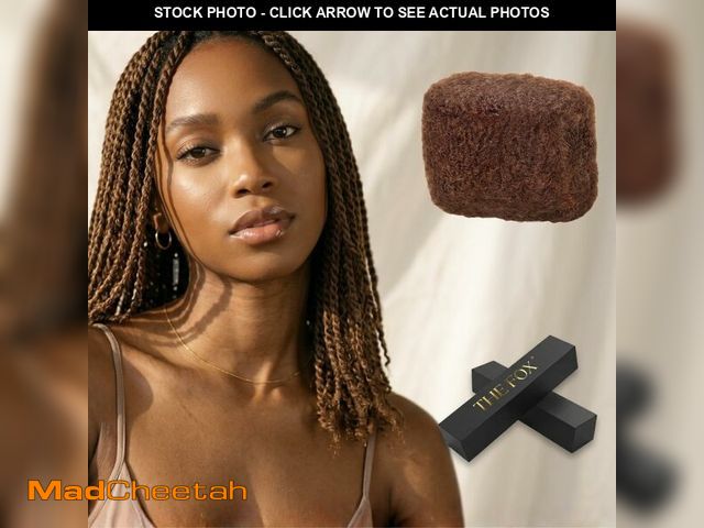 Lot 74-14302934 - The Fox Afro Kinkys Bulk Human Hair Bundles for Braiding (18 Inch, Medium Brown #4, 50g), 100% Unpro...