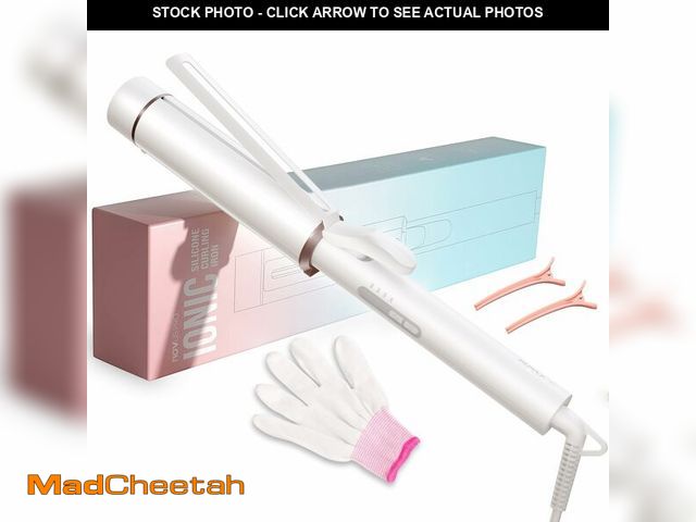 Lot 74-14204868 - 1.5 Inch Extra Large Curling Wand for Long Hair - Ceramic Tourmaline Barrel with 40000000 Negative I...