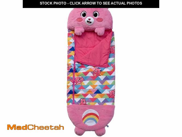 Lot 74-12701486 - Happy Nappers: Care Bears Sleep Sack Large - Cheer Bear - 66 x 30, 2-in-1: Plush Character Opens Int...
