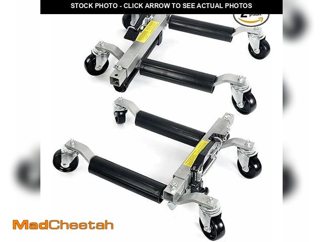 Lot 74-12565385 - XtremepowerUS Wheel Dolly Hydraulic Car Positioning Dollies (Pair) 2PC Positioning Jack Truck Rv Tra...