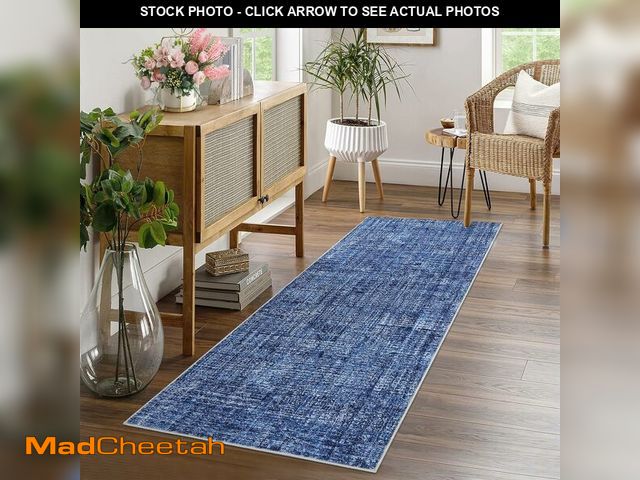 Lot 74-12828921 - GarveeHome Washable 2x6 Runner Rug Hallway Entryway, Solid Kitchen Runner Rugs, Non Slip Bathroom Ru...