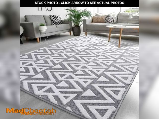 Lot 74-12002782 - Lochas Soft Shaggy Rugs Geometric Area Rug Fluffy Carpet for Living Room Fluffy Accent Carpet Home D...