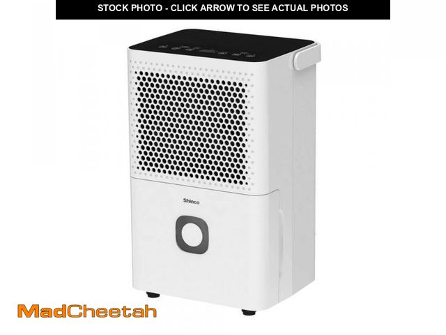 Lot 74-12390998 - Shinco 30 Pints White Dehumidifier for Home and Basement, 1500 sq.ft., Drain Hose, Quiet, Timer, Def...