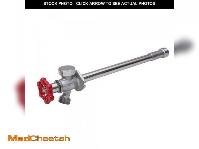 Lot 74-12146097 - (MISSING CAP) Everbilt 3/4 in. Male and 1/2 in. Female x 8 in. Chrome Plated Brass Anti-Siphon Frost...