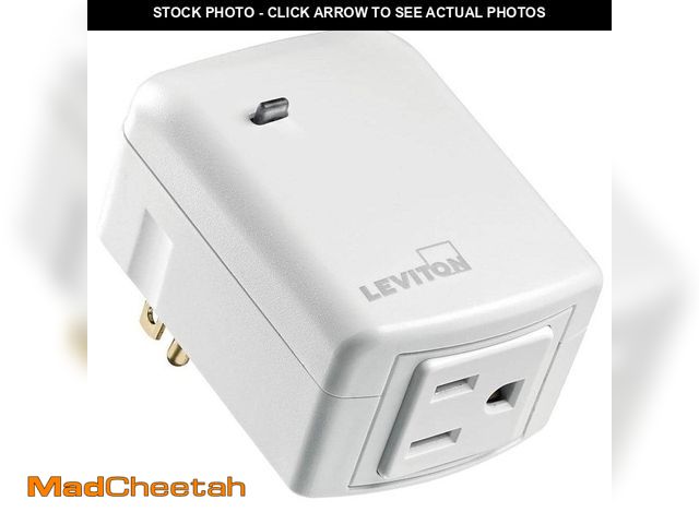 Lot 74-14597639 - Leviton Decora Smart Plug-In Outlet with Z-Wave Technology, White DZPA1-2BW DZPA1-2BW - UNUSED