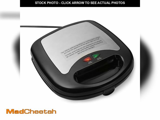 Lot 74-14294869 - Basics 3-in-1 Sandwich Maker, Panini Press and Waffle Maker with Removable Ceramic-Coated Plates, 76...