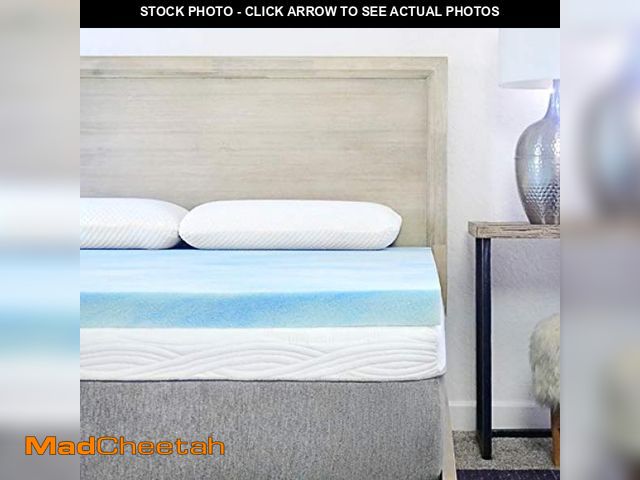 Lot 74-6822365 - Sure2Sleep Gel Swirl Memory Foam Mattress Topper Made in USA 2-Inch (Full) - USED