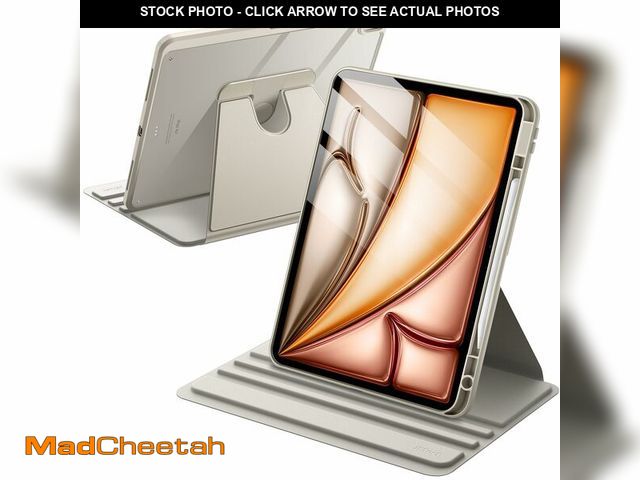 Lot 74-14060811 - JETech Rotating Case for iPad Air 13-Inch M4/M3/M2 (2026/2025/2024) with Pencil Holder, 360 Degree R...