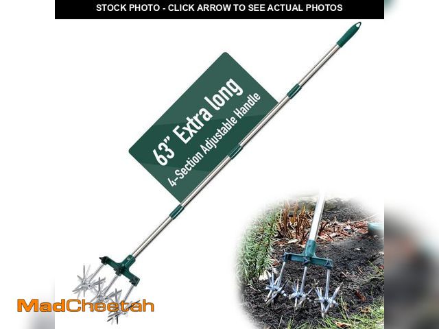 Lot 74-11546148 - Altdorff Rotary Cultivator for Gardening, 63" Extra Long Adjustable Gardening Rotary Tiller and Hand...
