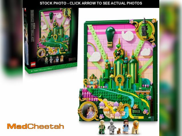 Lot 74-14216715 - LEGO Wicked Emerald City Wall Art Building Set for Adults - Wall Decor for Living Room, Bedroom, or ...