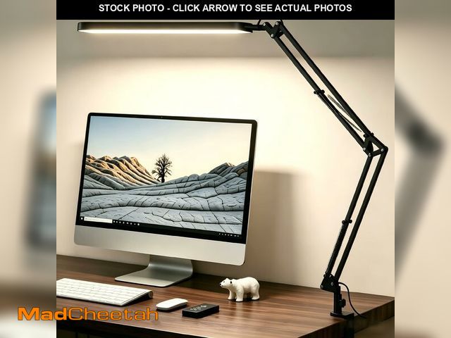 Lot 74-14152924 - SKYLEO Desk Lamp for Home Office, Eye Comfortable LED Desk Light for Long Hours, Adjustable Swing Ar...
