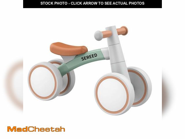 Lot 74-12607376 - SEREED Baby Balance Bike for 1-2 Year Olds - 4 Wheels, First Bike for Toddlers, Birthday Gift (Green...