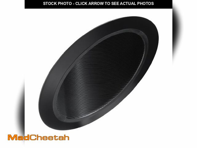 Lot 74-12544173 - Juno Lighting 604B-BL 6-Inch Super Slope Downlight Black Baffle, Black Trim - UNUSED