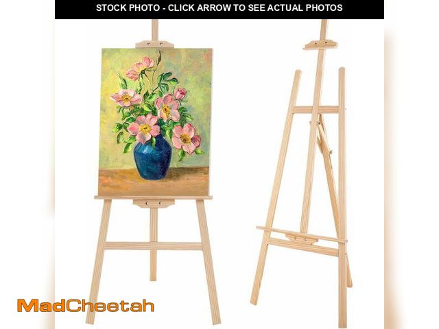 Lot 74-12782715 - Falling in Art Wooden Easel Stand, Adjustable Folding Easel for Painting, Drawing, Canvas up to 42",...