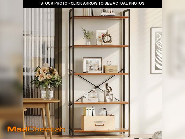 Lot 74-14087583 - Casacomoda 5-Tier Bookshelf, Freestanding Book Shelf, Home Office Bookcase, Storage Shelving Unit fo...