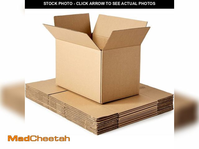 Lot 74-12632817 - Basics Cardboard Moving Boxes, 15 Pack, Small, Brown, 16" x 10" x 10" - UNUSED