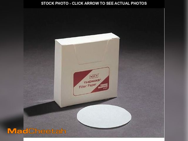 Lot 74-14065384 - Thomas 6100-1100 Qualitative Filter Paper, 1.5 Micron, Grade, 11cm Diameter x 0.15mm Thick (Pack of ...
