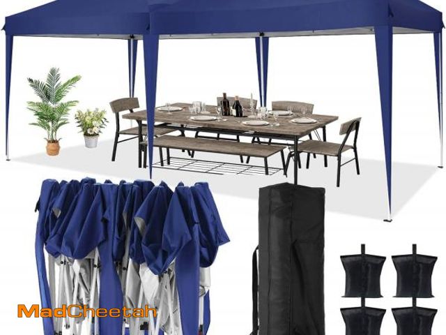 Lot 74-12275025 - COBIZI 10x20 Pop Up Canopy Tent Party Tents for Parties Weddings Backyard Waterproof Outdoor Commerc...