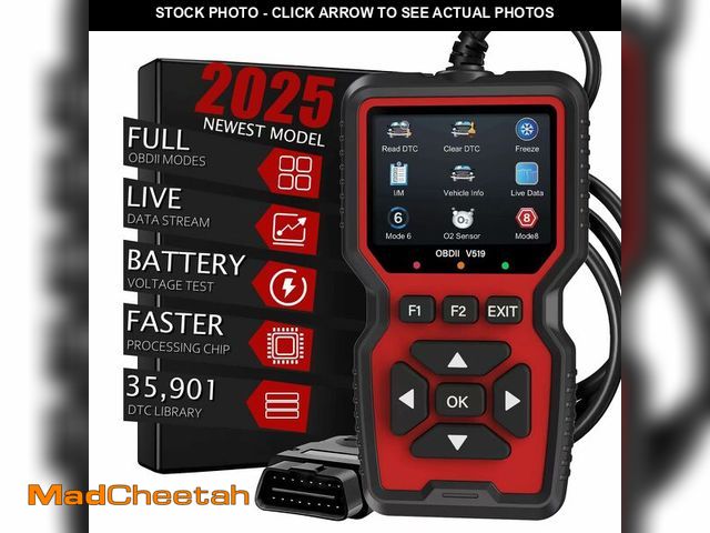 Lot 74-12715499 - OBD2 Scanner Diagnostic Tool, Check Engine Code Reader OBD2 Scanner with Reset, Mode 6, Mode 8 &amp;...