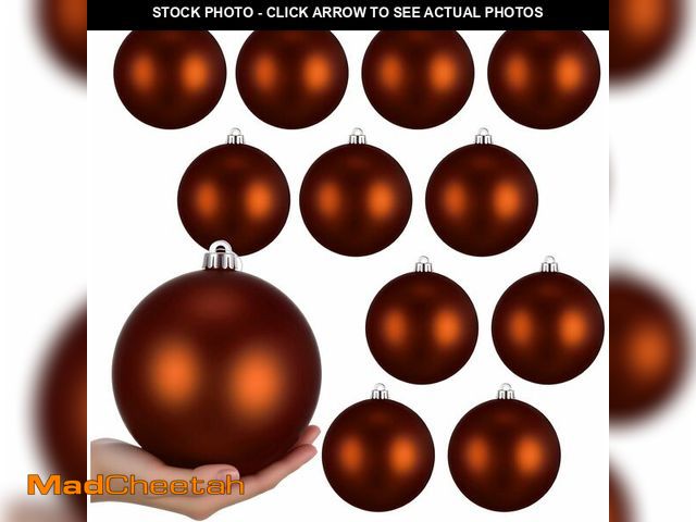 Lot 74-13710327 - Poen 12 Pcs 6 Inch Extra Large Christmas Ball Ornaments Giant Jumbo Christmas Tree Ball Decoration S...
