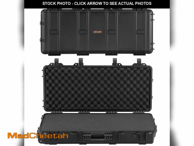 Lot 74-13803714 - VEVOR Rifle Case, Rifle Hard Case with 4 Layers Fully-protective Foams, 36 inch Lockable Gun Storage...