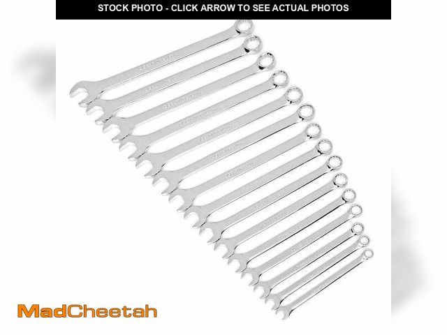Lot 74-14445063 - GEARWRENCH 12-Point Metric Long Pattern Combination Wrench Set (15-Piece) - UNUSED