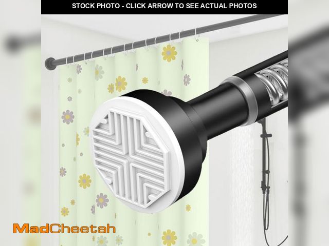 Lot 74-12481151 - SPOKKI 28-75 Inch Heavy-Duty Matte Black Tension Shower Curtain Rod, No Drill Rustproof Carbon Steel...