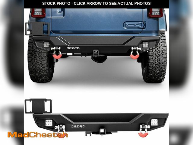 Lot 74-12662682 - OEDRO Rear Bumper for Jeep, Compatible with 2018-2025 Wrangler JL, Off Road Rock Crawler Bumper with...