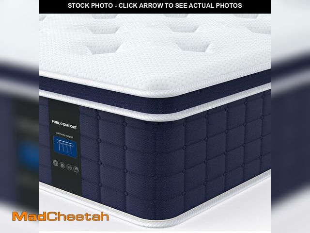 Lot 74-13281393 - Coolvie Firm Twin Mattress for Adults in a Box, 12 Inch Twin Bed Mattress with Extra Lumbar &amp; Sh...